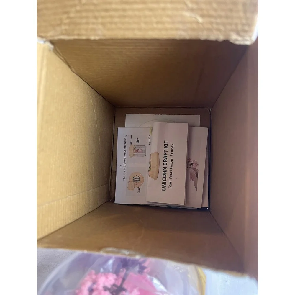 Parigo Upgraded Unicorn Craft Kit DIY‎ Light Up Terrarium Night Light